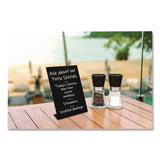 Excello Global Products® Tabletop Chalkboard Signs, Black Surface, 4 x 6, 3/Pack (EXOEGPHD0509S) Pack of 3