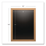 Excello Global Products® Chalkboard Sign, Black Surface, Brown Frame, 12 x 16 (EXOEGPHD0514S) Each