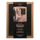 Excello Global Products® Chalkboard Sign, Black Surface, Brown Frame, 12 x 16 (EXOEGPHD0514S) Each