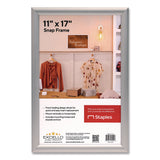 Excello Global Products® Poster Holder, Aluminum, 11 x 17, Silver (EXOEGPSF1117S) Each