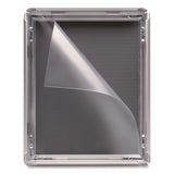 Excello Global Products® Poster Holder, Aluminum, 8.5 x 11, Silver (EXOEGPSF8511S) Each