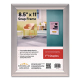 Excello Global Products® Poster Holder, Aluminum, 8.5 x 11, Silver (EXOEGPSF8511S) Each