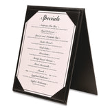 Excello Global Products® Table-Top Menu Holder, For 5 x 7 Menus, 5.6 x 7.6 Holder, Black (EXOSPLSMENU5X7A) Each