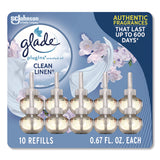 Glade® Plugins Scented Oil Refill, Clean Linen, 0.67 oz, 10/Pack (SJN379206) Each
