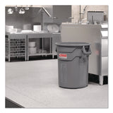 Suncast Commercial® Injection Molded Utility Trash Can, 20 gal, Resin, Gray (SUATCU20) Each