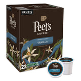 Peet's Vanilla K-Cups, 0.33 oz K-Cup, 22/Box (GMT2708) Box of 22