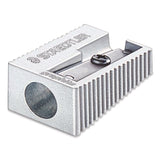 Staedtler® Handheld Manual Pencil Sharpener, 2.95 x 4.72 x 0.79, Gray/Silver, 4/Pack (STD510581BKA6) Pack of 4