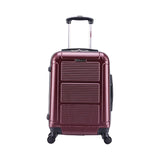 InUSA Luggage Pilot Hard Side Carry-On Suitcase, Four-Wheeled Spinner, 14.37 x 8.86 x 21.46, Wine (WLBIUPIL00SWIN) Each