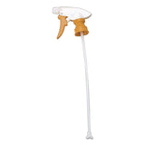 Impact® Chemical Resistant Trigger Sprayer, 9.88" Tube, Fits 32 oz Bottles, Yellow/White (IMP60192491EA) Each