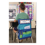 Teacher Created Resources Chair Pocket, 15.5 x 18, Canvas, Blue/Teal/Lime (TCRTCR20970) Each