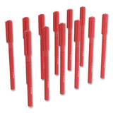 TRU RED Gripped Ballpoint Pen, Stick, Medium 1 mm, Red Ink, Red Barrel, Dozen (TUD24328151) 1 Dozen