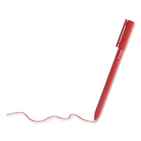 TRU RED Gripped Ballpoint Pen, Stick, Medium 1 mm, Red Ink, Red Barrel, Dozen (TUD24328151) 1 Dozen