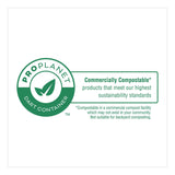 Dart® Compostable Molded Fiber Hinged Trays, ProPlanet Seal, 6.12 x 5.87 x 3.1, Natural, 500/Carton (DCC60FBRHT1) Case of 500