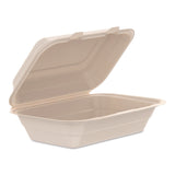 Dart® Compostable Molded Fiber Hinged Trays, ProPlanet Seal, 6.41 x 9.22 x 3, Natural, 200/Carton (DCC206FBRHT1) Case of 200