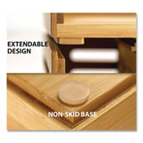 Officemate Bamboo Stackable Document Organizer with Drawer, 2 Sections, Letter Size Files, 14.09" x 10.08" x 7.7", Brown (OIC71005) Each