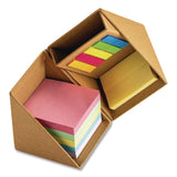 Officemate Desk Supply Organizer, 3 Compartments, 3.5 x 3.5 x 3.5, Brown, Paper (OIC21559) Each