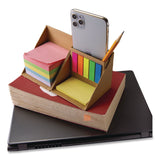 Officemate Desk Supply Organizer, 3 Compartments, 3.5 x 3.5 x 3.5, Brown, Paper (OIC21559) Each