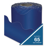 Carson-Dellosa Education Rolled Scalloped Border, 2.25" x 65 ft, Navy (CDP108469) Each