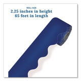 Carson-Dellosa Education Rolled Scalloped Border, 2.25" x 65 ft, Navy (CDP108469) Each