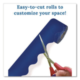 Carson-Dellosa Education Rolled Scalloped Border, 2.25" x 65 ft, Navy (CDP108469) Each