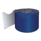 Carson-Dellosa Education Rolled Scalloped Border, 2.25" x 65 ft, Navy (CDP108469) Each