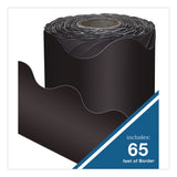 Carson-Dellosa Education Rolled Scalloped Border, 2.25" x 65 ft, Black (CDP108472) Each