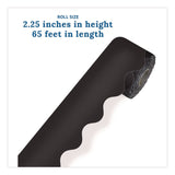 Carson-Dellosa Education Rolled Scalloped Border, 2.25" x 65 ft, Black (CDP108472) Each