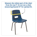 Carson-Dellosa Education Chairback Buddy for Student Chairs with a Back Width Up to 15", Medium, 15 x 1.5 x 19, Fabric, Blue/Yellow (CDP158036) Each