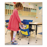 Carson-Dellosa Education Chairback Buddy for Student Chairs with a Back Width Up to 15", Medium, 15 x 1.5 x 19, Fabric, Blue/Yellow (CDP158036) Each