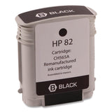 Innovera® Remanufactured Black High-Yield Ink, Replacement for 82 (CH565A), 69 mL (CTGWH82B) Each