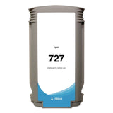 Innovera® Compatible Cyan Ink, Replacement for 727 (B3P19A), 130 mL (CTGWH727C) Each