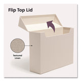 Smead Flip Top Box, Letter Files, 13 x 3.7 x 10, Beige (SMD70232) Each