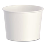 Solo Double Poly Paper Food Containers, 10 oz, 3.8 dia x 2.7" h, White, Paper,1,000/Carton (SCCVN61002050) Case of 1000