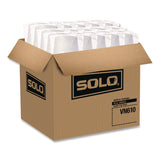 Solo Double Poly Paper Food Containers, 10 oz, 3.8 dia x 2.7" h, White, Paper,1,000/Carton (SCCVN61002050) Case of 1000