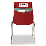 Victor® Elastic-Back Seat Sack for Chairs 12" to 17" Wide, 11 x 15.5 x 14, Fabric, Red (SSK10101) Each