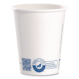 SOLO® Recycled Content PCF Paper Hot Cups, ProPlanet Seal, 10 oz, White, 50/Pack (SCC370RCPLANEPK) Pack of 50