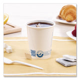 SOLO® Recycled Content PCF Paper Hot Cups, ProPlanet Seal, 10 oz, White, 50/Pack (SCC370RCPLANEPK) Pack of 50