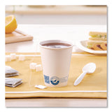 SOLO® Recycled Content PCF Paper Hot Cups, ProPlanet Seal, 8 oz, White, 50/Pack (SCC378RCPLANEPK) Pack of 50