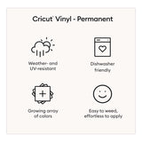 Cricut® Premium Permanent Vinyl, 12 x 48, White (CCU2008570) Each
