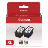 Canon 8278B023 (PG-245XL/CL-246XL) High-Yield Ink, Black/Color (CNM8278B023) Each