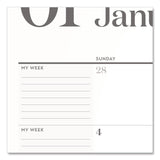 Cambridge® WorkStyle Monthly Desk Pad Calendar, 21.75 x 17, White Sheets, Teal Headband/Clear Corners, 12-Month (Jan-Dec): 2026 (AAG1606704) Each