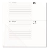 Cambridge® WorkStyle Monthly Desk Pad Calendar, 21.75 x 17, White Sheets, Teal Headband/Clear Corners, 12-Month (Jan-Dec): 2026 (AAG1606704) Each