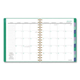 AT-A-GLANCE® Badge Geo Weekly/Monthly Planner, 8.75 x 7, Green Cover, 13-Month: Jan 2026 to Jan 2027 (AAG1753G805) Each