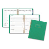 AT-A-GLANCE® Badge Geo Weekly/Monthly Planner, 8.75 x 7, Green Cover, 13-Month: Jan 2026 to Jan 2027 (AAG1753G805) Each