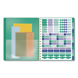 AT-A-GLANCE® Badge Geo Weekly/Monthly Planner, 8.75 x 7, Green Cover, 13-Month: Jan 2026 to Jan 2027 (AAG1753G805) Each