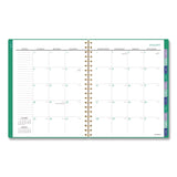 AT-A-GLANCE® Badge Geo Weekly/Monthly Planner, 11 x 8.5, Green Cover, 13-Month (Jan-Jan): 2026 (AAG1753G905) Each