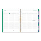 AT-A-GLANCE® Badge Geo Weekly/Monthly Planner, 11 x 8.5, Green Cover, 13-Month (Jan-Jan): 2026 (AAG1753G905) Each
