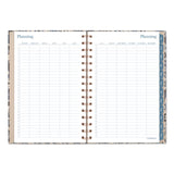 Cambridge® Elizabeth Weekly/Monthly Planner, 8.5 x 5.5, Floral Artwork, Blue Cover, 12-Month (Jan-Dec): 2026 (AAG1763200) Each