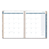 Cambridge® Elizabeth Weekly/Monthly Planner, 11 x 8.5, Floral Artwork, Blue Cover, 12-Month (Jan-Dec): 2026 (AAG1763905) Each