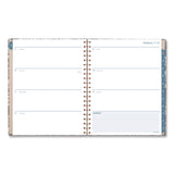 Cambridge® Elizabeth Weekly/Monthly Planner, 11 x 8.5, Floral Artwork, Blue Cover, 12-Month (Jan-Dec): 2026 (AAG1763905) Each